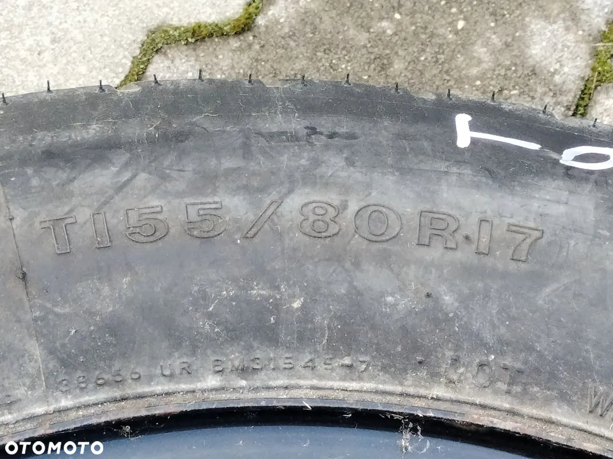 TOYOTA VERSO COROLLA AVENSIS Koło Dojazdowe Zapasowe 155/80 R17 - 10