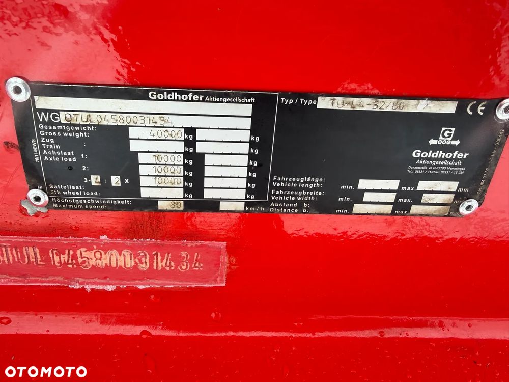 Goldhofer Przyczepa niskopodwoziowa 4-osiowa Długość 9,25 m Najazdy Hydrauliczne 2010 rok - 10