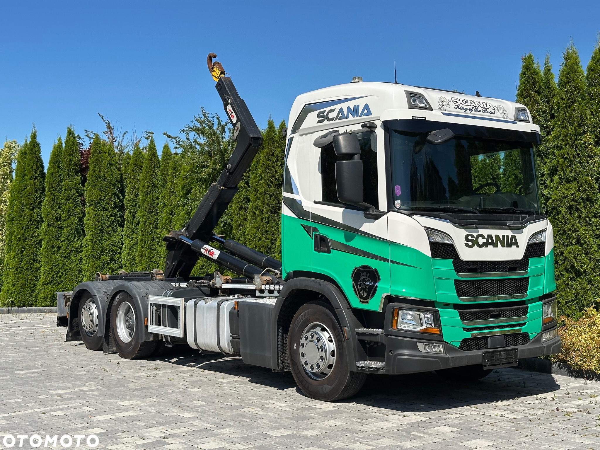 Scania / G450 / 6X2 / HAKOWIEC / HYVA 22.60.SK  / Oś-SKRĘTNA-PODNOSZONA / - 5