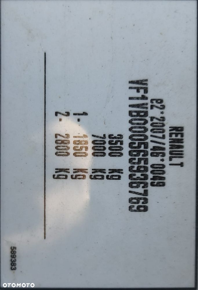 Renault MASTER / WYWROTKA / BLIŹNIAK / MANUAL / 3 MIEJSCA / - 39