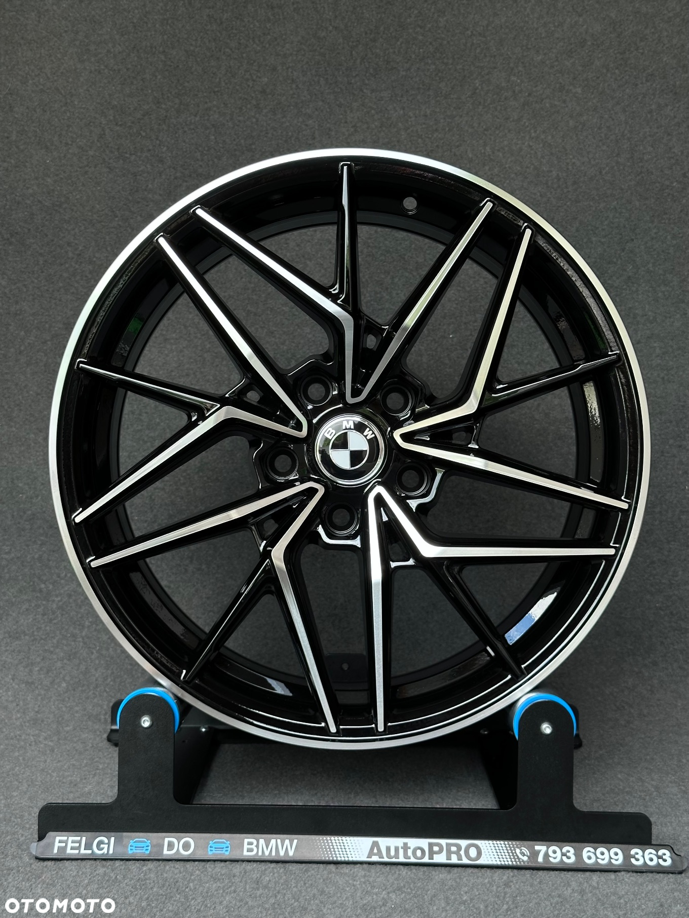 NOWE FELGI do BMW 5x120 Seventy9 czarny połysk polerowane fronty - 6