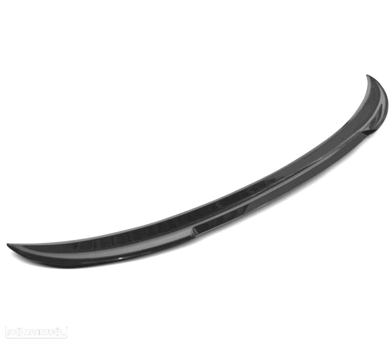 AILERON LIP SPOILER TRASEIRO BMW E90 05-12 LOOK M4 PSM PRETO BRILHANTE - 4