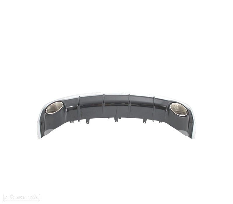 DIFUSOR TRASEIRO AUDI A6 4G 15-18 LOOK RS + PONTEIRAS ESCAPE - 2