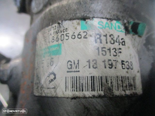 Compressor AC GM13197538 OPEL MERIVA A 2007 1.3CDTI 75CV 5P CINZA DIESEL SANDEN OPEL CORSA C 2006 1.3 CDTI 70CV 5P BRANCO DIESEL SANDEN OPEL CORSA C FASE 2 2006 1.3CDTI 70CV 3P BRANCO DIESEL SANDEN - 4