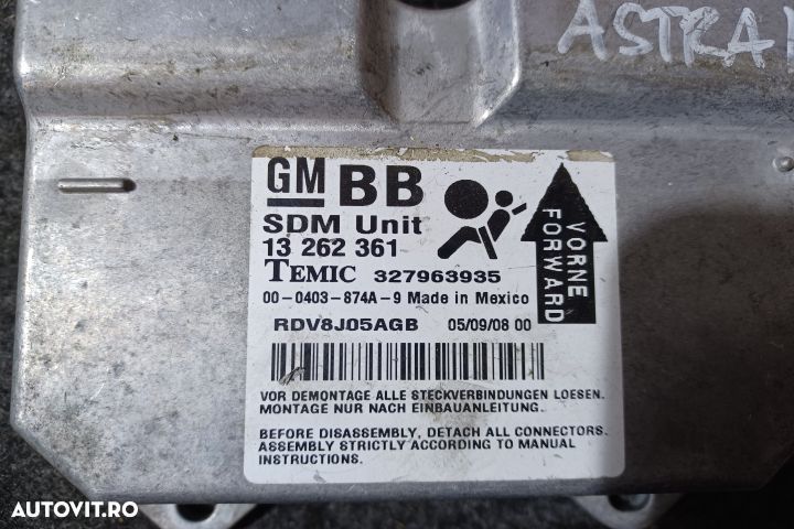 Calculator airbag 13262361 Opel Astra H [2004 - 2007] Hatchback 1.7 C - 4