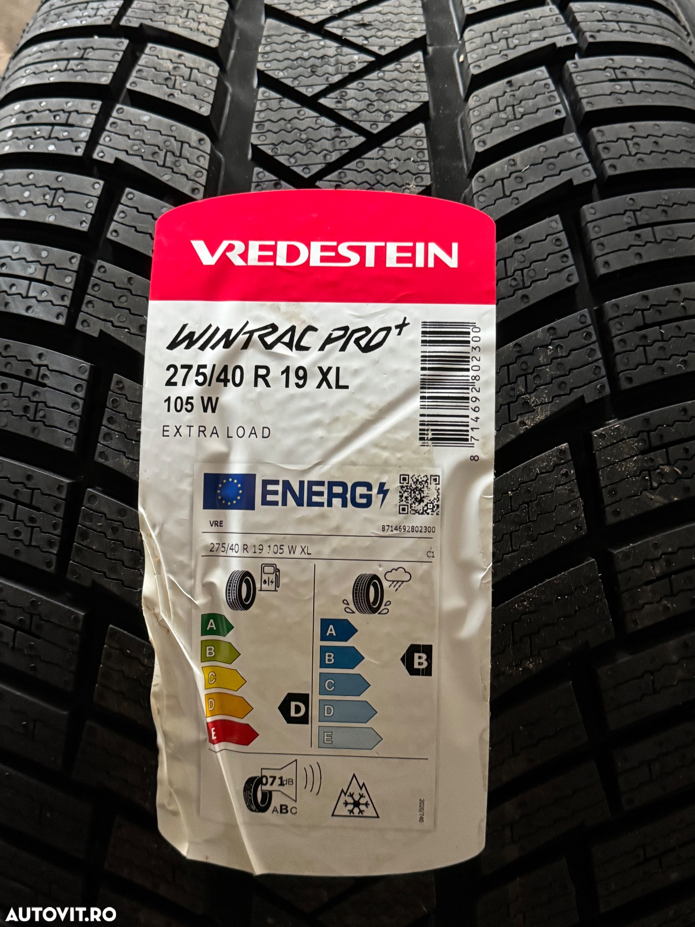Vând set anvelope 245/45/19-275/40/19 vredestein de iarnă noi - 3