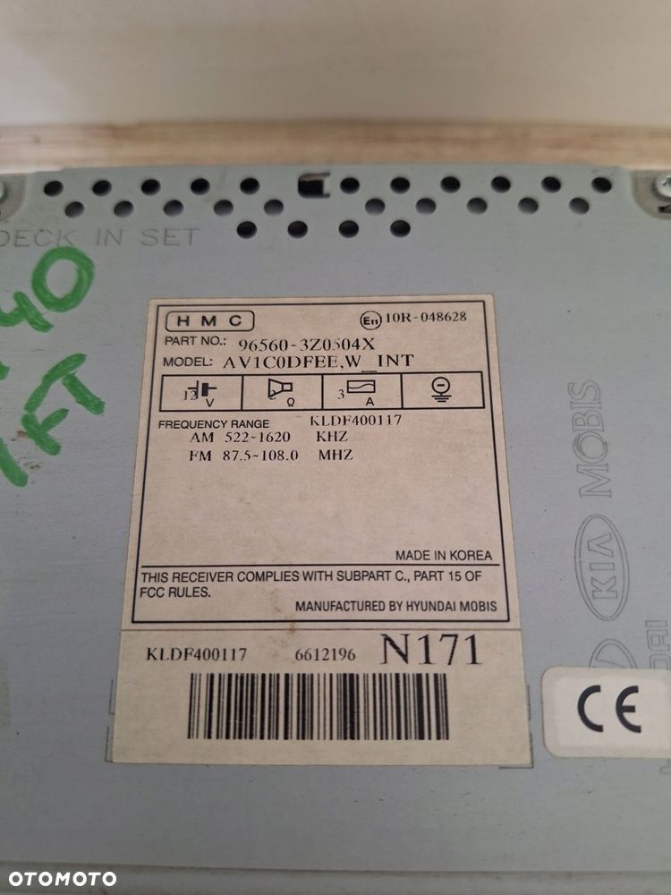 hyundai i40 lift 14-19 radio nawigacja navi oe 96560-3z0504x - 4