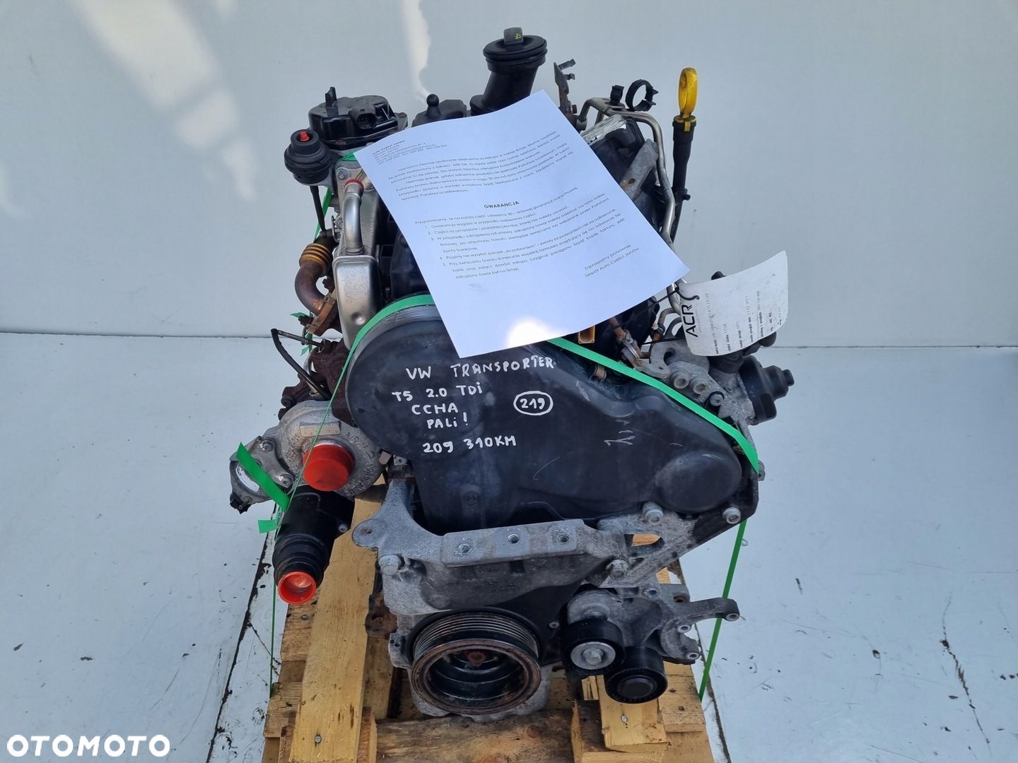 SILNIK VW Transporter T5 2.0 TDI 140KM udokumentowane 209tyś CCH CCHA - 1