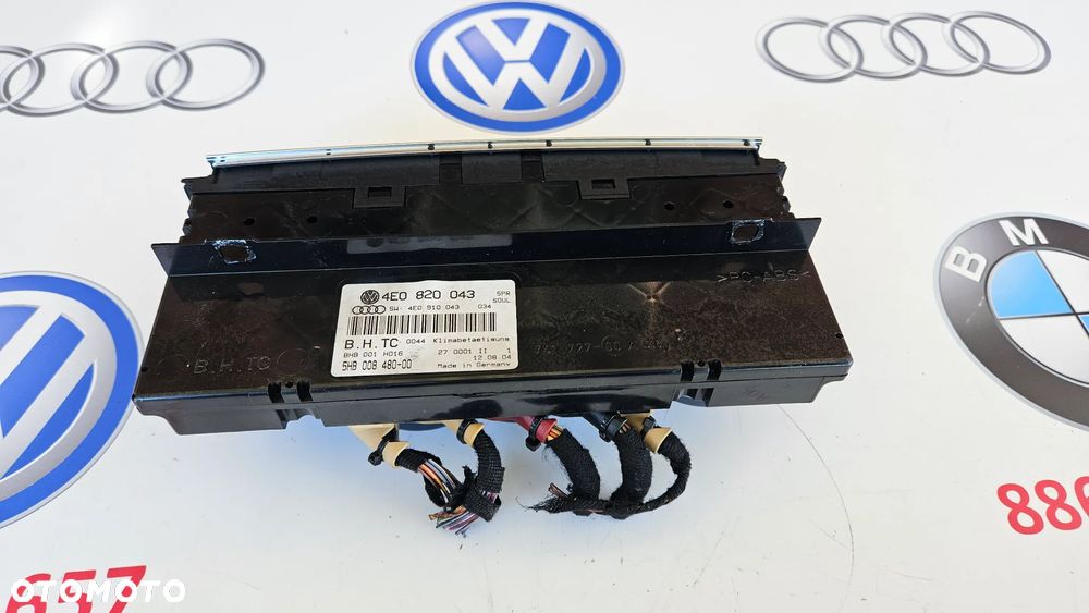 Audi A8 D3 2002-2005 Panel klimatyzacji Sterowanie nawiewem Panel klimy AC 4E0820043 - 6