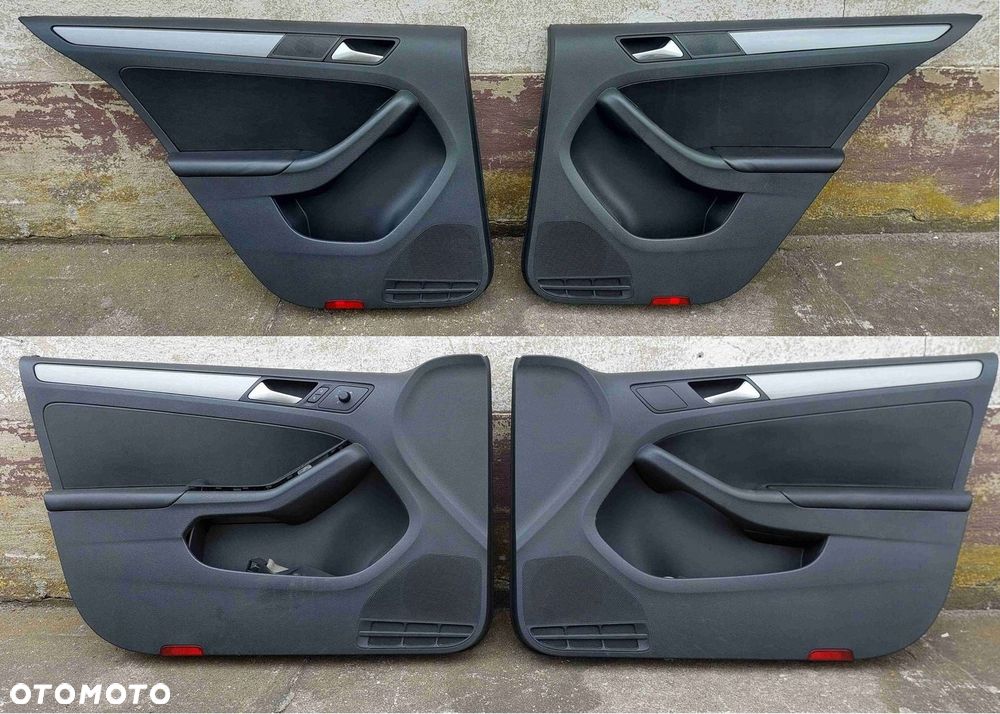 Boczek Boczki Drzwi Jetta VI 5C 2011- Komplet Skóra