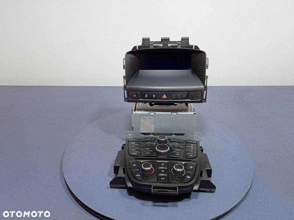 OPEL ASTRA J RADIO CD400 PLUS WYŚWIETLACZ PANEL KOMPLET 13444592 - 1