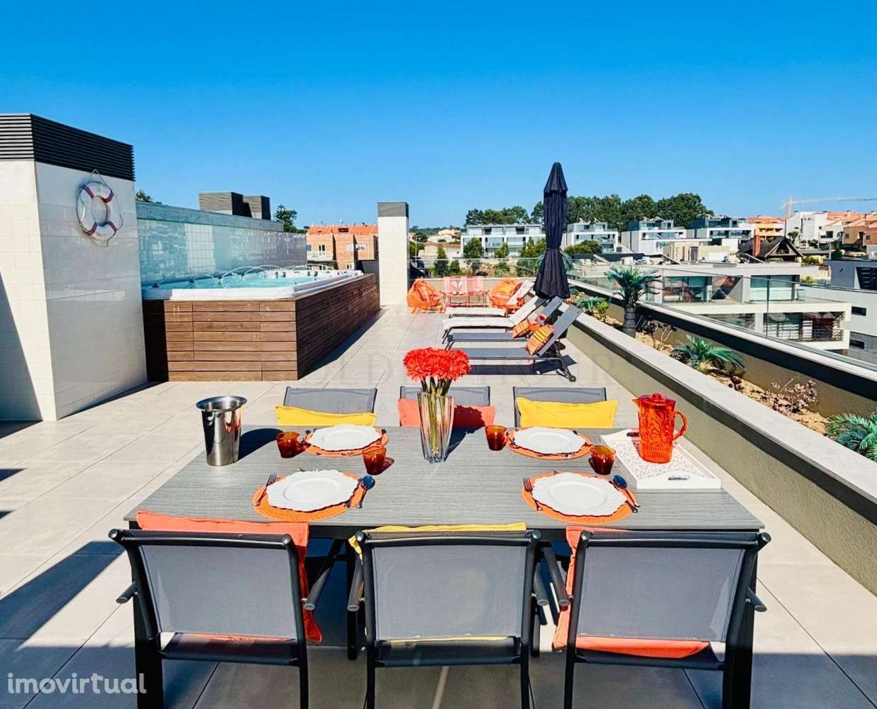 Penthouse T3 de Luxo em Canidelo | Vista Mar & Rooftop Privado - Grande imagem: 2/41