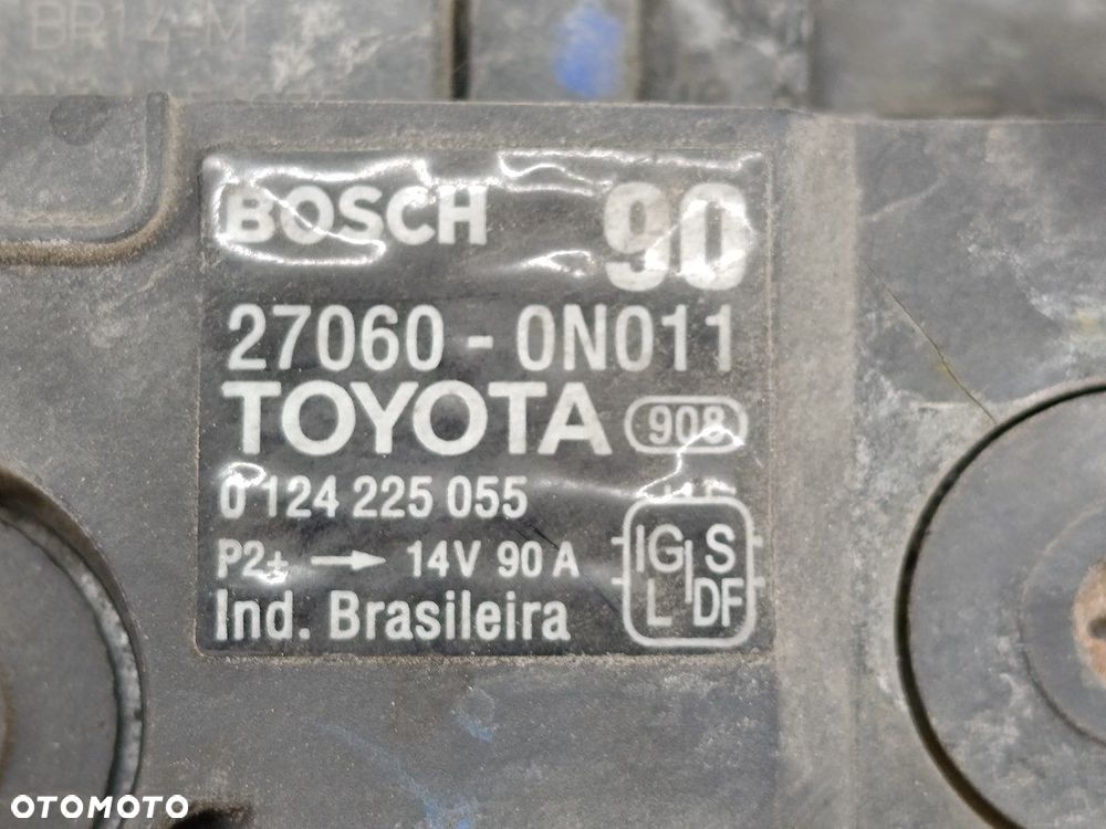 ALTERNATOR TOYOTA YARIS II 27060-0N011 0124225055  BOSCH 1.4 D-4D - 6