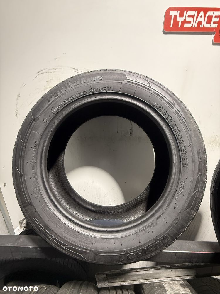 195/60/16C Kumho PorTran KC53 7.2mm dot 2022 #L73 - 4