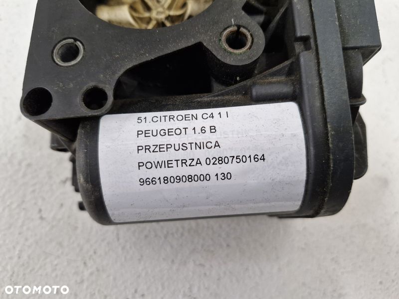 citroen c4 1 i peugeot 1.6 b przepustnica powietrza 0280750164 966180908000 - 7