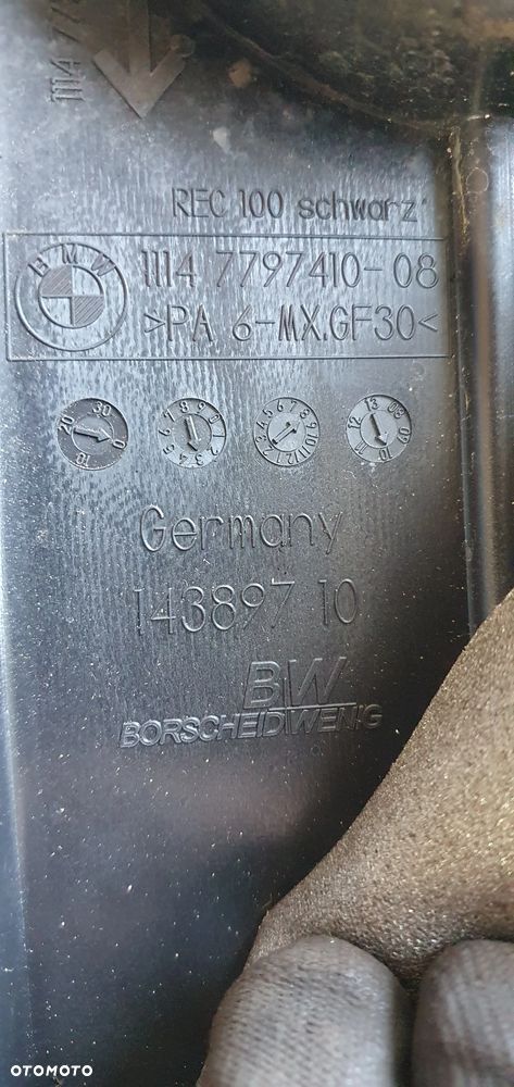 Osłona pokrywa silnika BMW E81 E87 E90 E91 2.0D 7797410 - 6