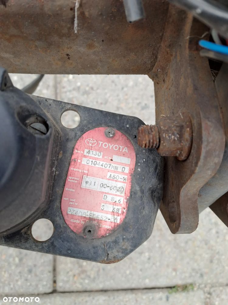 Toyota Auris E15 hak holowniczy oryginał plus wtyczka z wiązką - 3