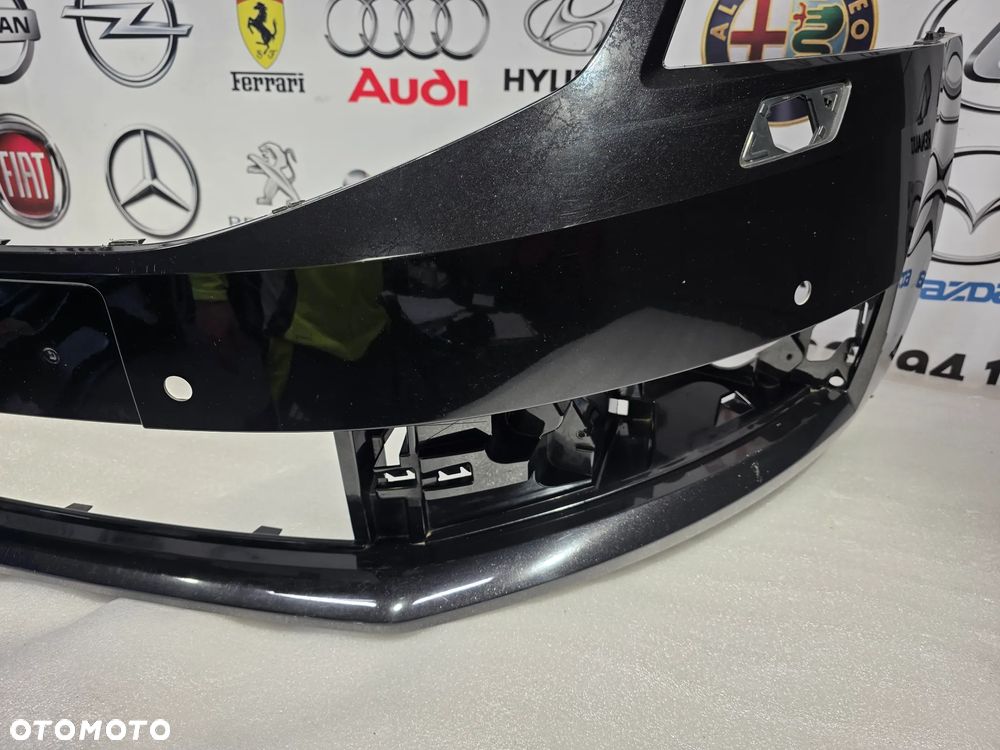 SKODA OCTAVIA 3 III LIFT 16- ZDERZAK PRZEDNI PRZÓD NA 4xPDC + SPRYSKI , KOLOR CZARNY METALIK , NR 5E0807221N , NR AUKCJI NZ1532 - 13