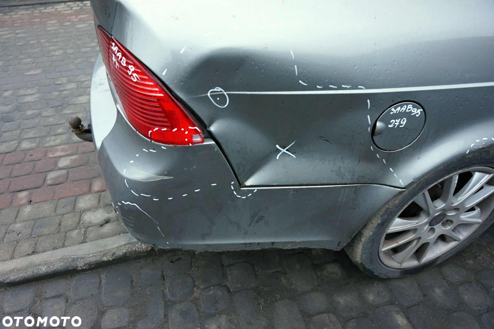 ZDERZAK TYLNY PDC 95 9-5 LIFT II SEDAN 279 12757929 SZARY SAAB 2005-2010 - 7