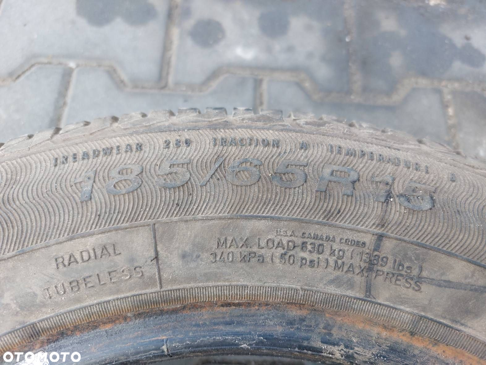 OPONA LETNIA 1 SZT 185/65R15 GOODYEAR GT3 2009r LOGAN MCV I - 2