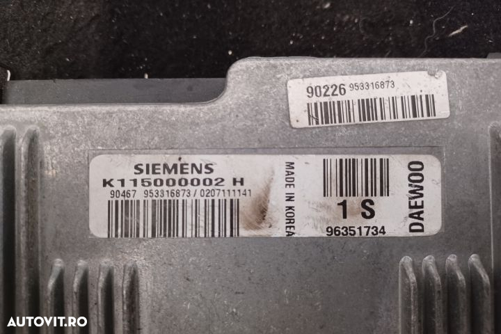 Calculator motor ECU 96251734 953316873 96251734 953316873 Daewoo Mat - 5