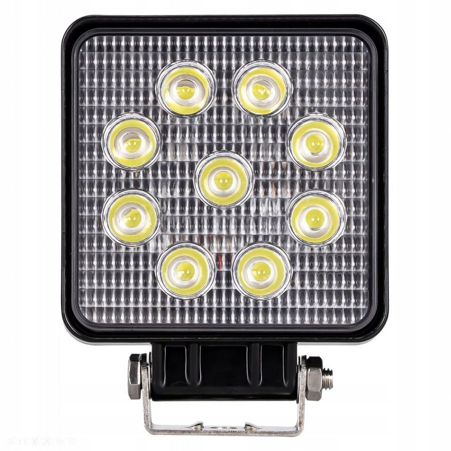 lampa robocza led kwadratowa 9 led z kablem 4 m - 3