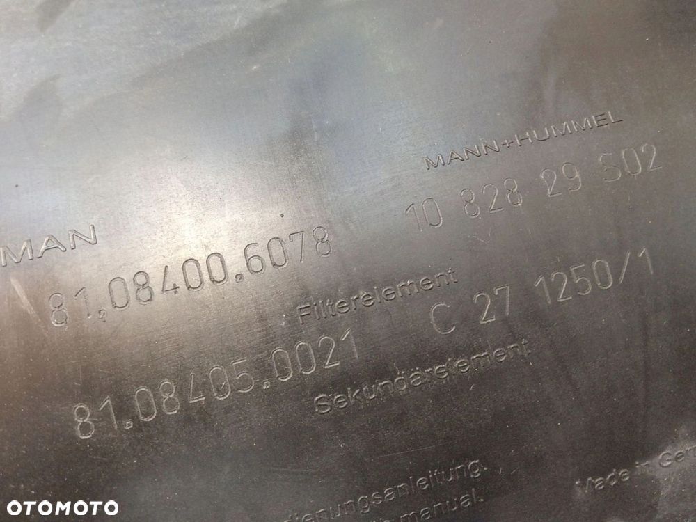 OBUDOWA FILTRA POWIETRZA MAN MAN TGX I 18.440 (2012-2016) 12.4 440KM 81084006078 - 4