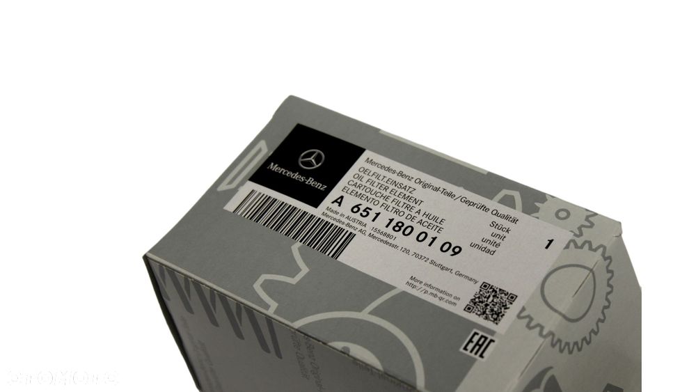 MERCEDES WIELE MODELI Filtr oleju z uszelka ORYGINALNE ELEMENTY OE - 4