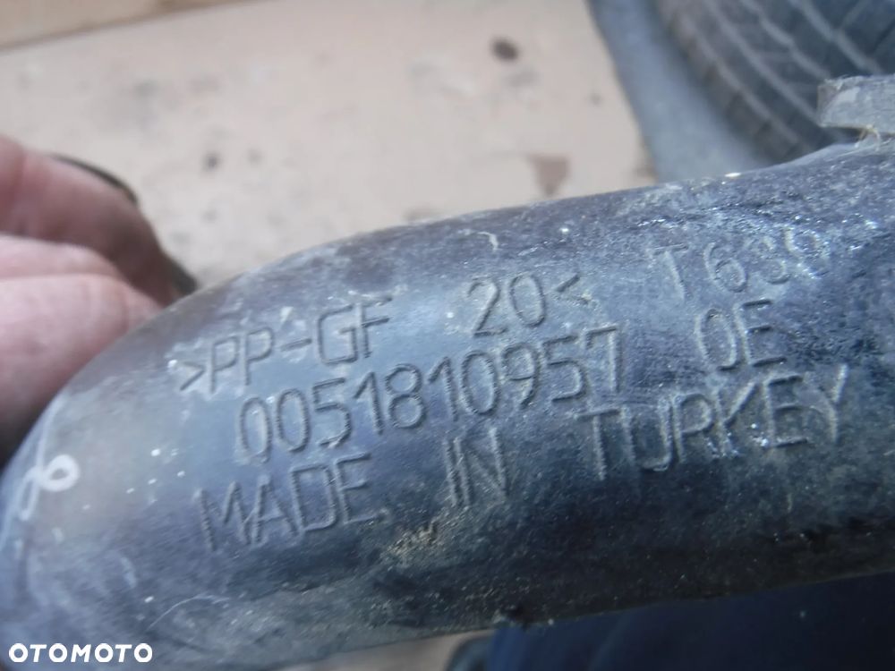 Fiat Doblo II Opel Combo D 1.3 waz rura przewod intercoolera turbiny powietrza 0051810957 - 2