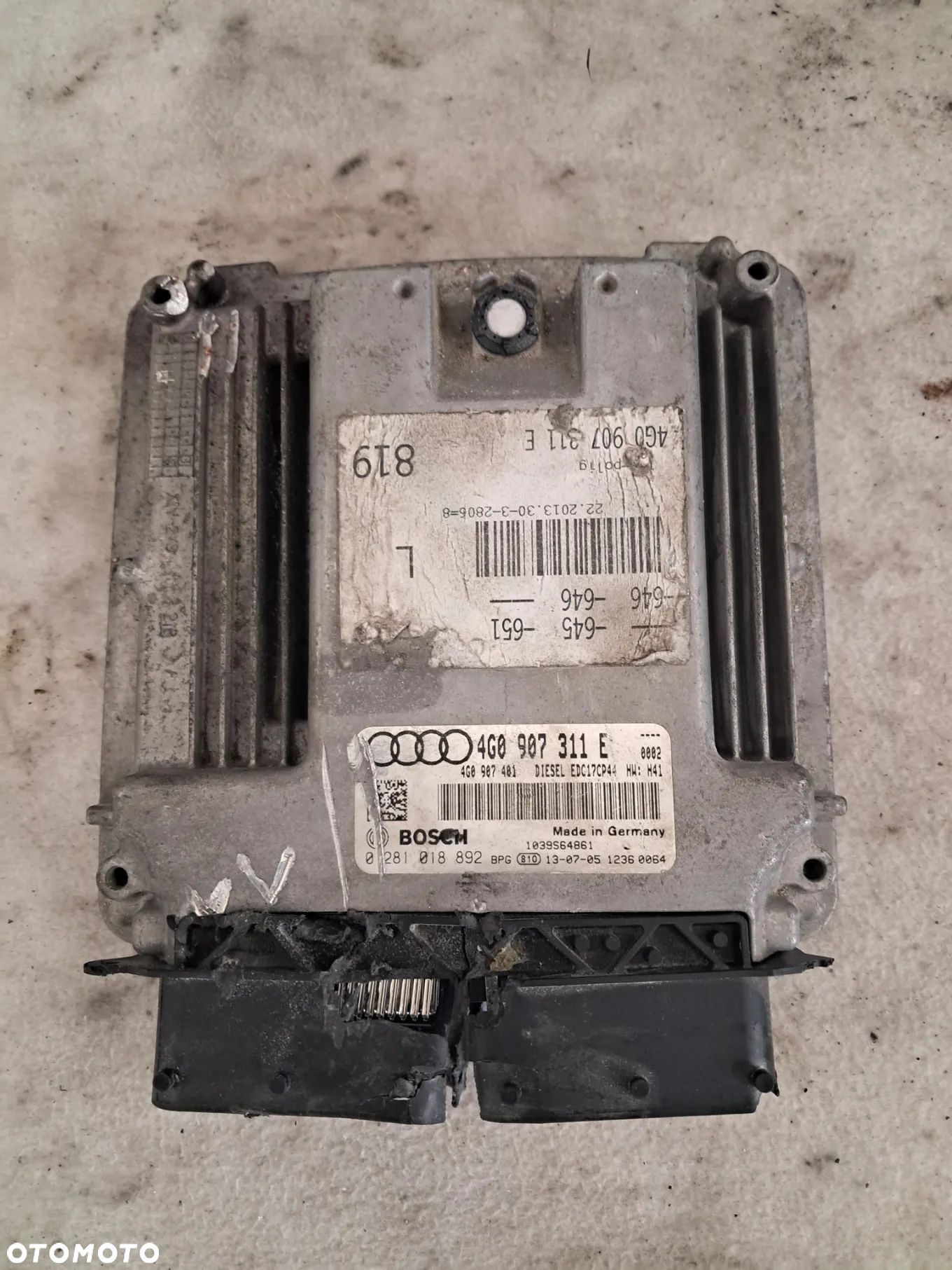 Komputer Sterownik Silnika A6 C7 A7 3.0TDI 4G0907311E Uszkodzony - 1