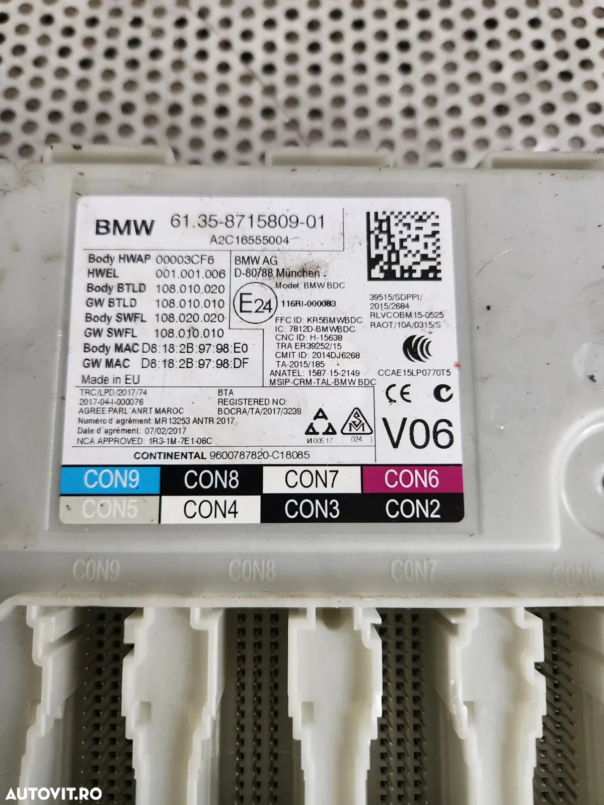 Modul Confort BDC Bmw X3 X4 X5 X6 G01 G02 G05 G06 Cod  Dezmembrez Bmw X3 G01 - Dezmembrari Arad - 4