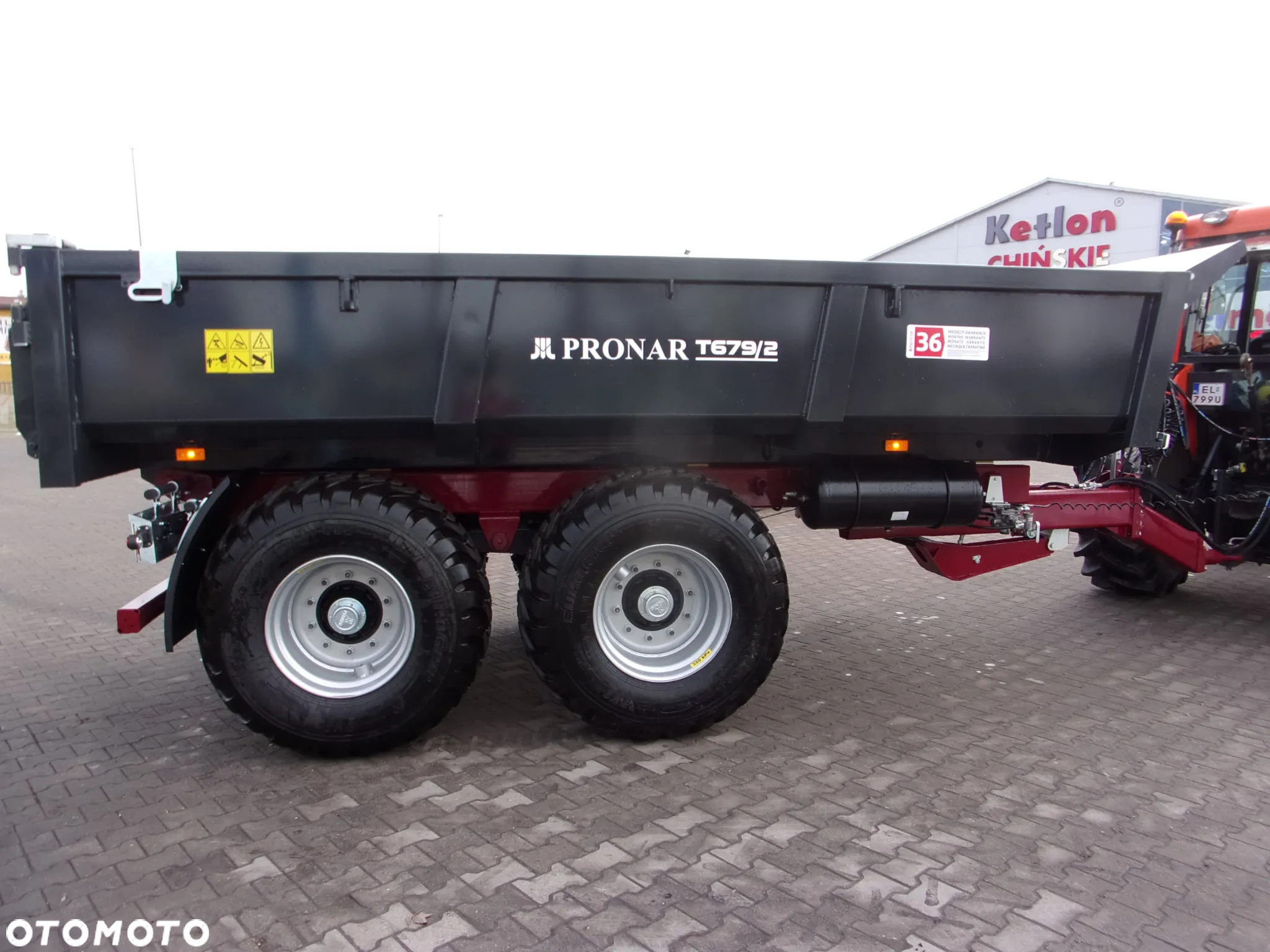 Pronar Przyczepa budowlana T679/2 kamieniarka 12 ton, sprawdza się znakomicie podczas transportowania gruzu, kamieni, żwiru i innych materiałów lub odpadów budowlanych używanych przy budowach i rozbiórkach - 6