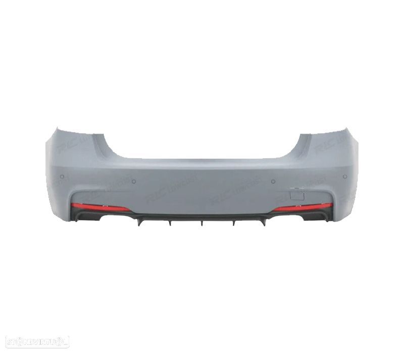 PARA-CHOQUES TRASEIRO BMW F30 11-19 LOOK M PERFORMANCE DUPLA SAÍDA DOIS LADOS PDC - 2