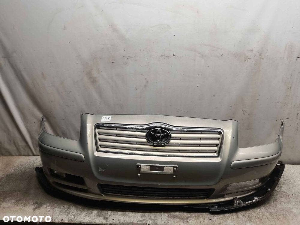 ^ ZDERZAK PRZÓD PRZEDNI TOYOTA AVENSIS T25 1C0 SREBRNY SZAMPAŃSKI - 1