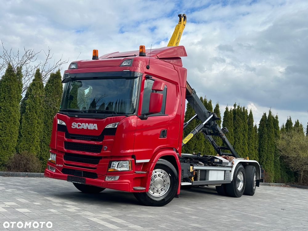 Scania / G450 / 6X2 / HAKOWIEC / Oś-SKRĘTNA-PODNOSZONA /