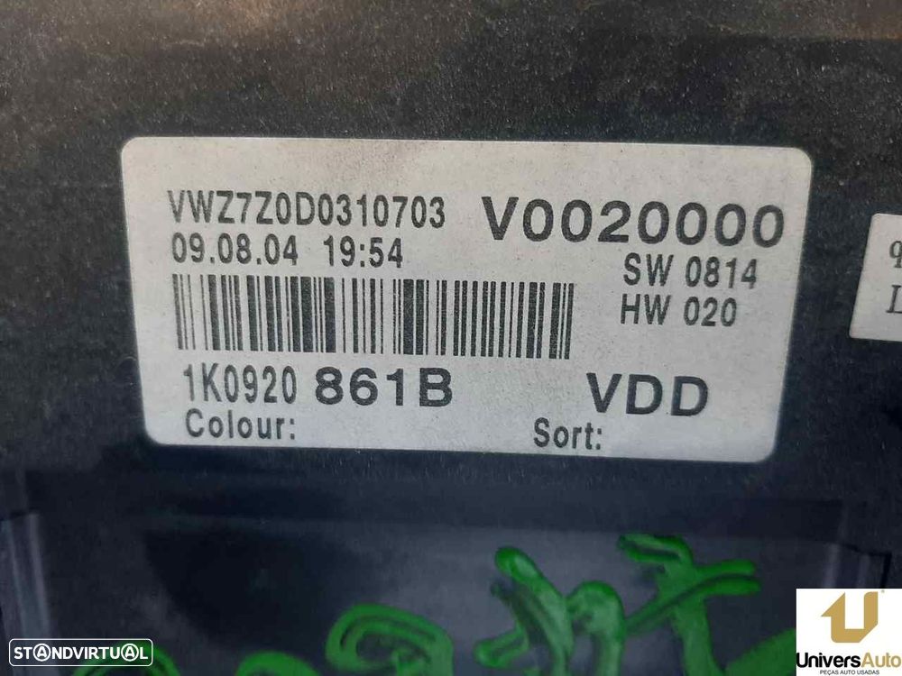 QUADRANTE VOLKSWAGEN GOLF V 2004 -1K0920861B - 5