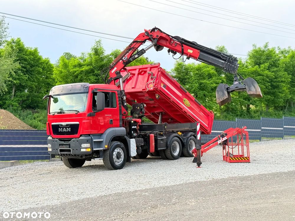 MAN * TGS 26.360 MAN * HDS Kran ATLAS 240.02 * Napęd 6X6 * Kiper Wywrotka Meiller * Kosz Łyżka * Energetyka * - 1