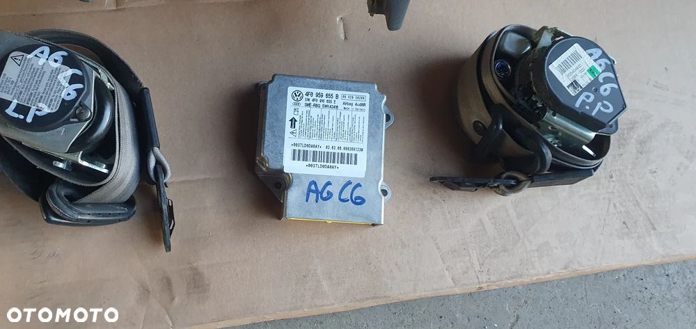 Konsola poduszki pasy AIRBAG  sensor zestaw naprawczy Audi A6 C6 Szara - 8