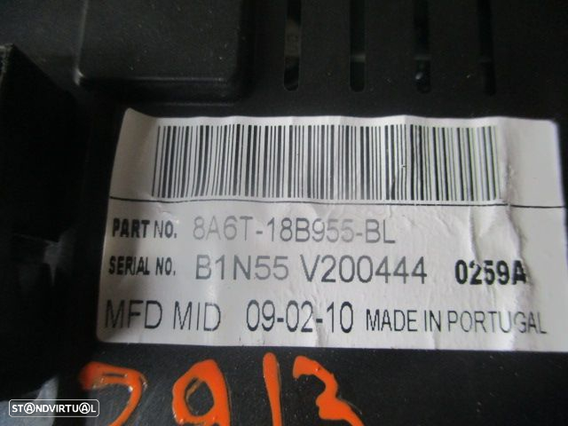Display Relogio 8A6t18b955bl FORD FIESTA 6 2010 1.4TDCI 70CV 0P CINZA - 3