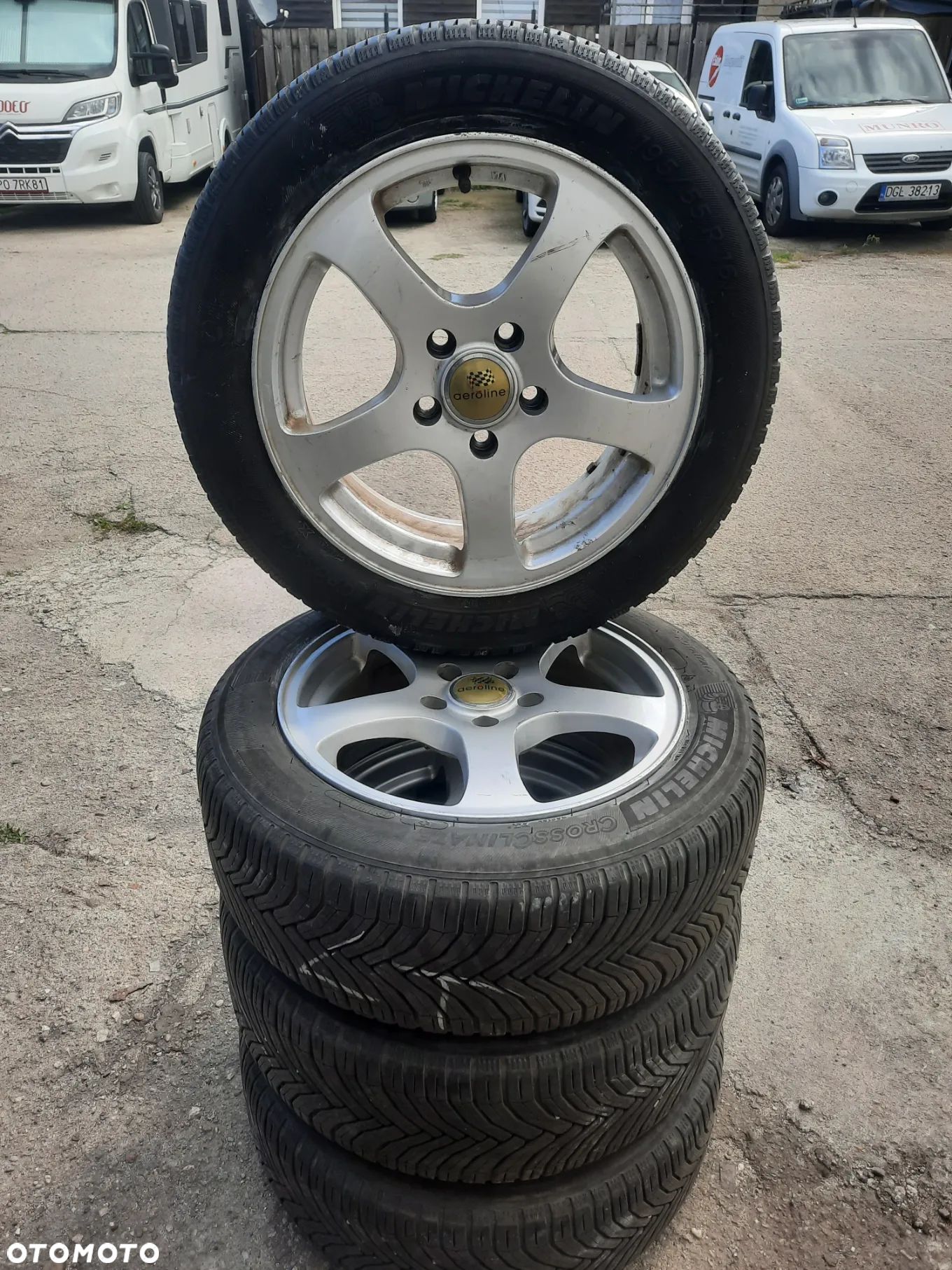 Koła aluminiowe 16  5x114,3 opony Michelin  Crosclimate195/55R 16 wielosezonowe - 1