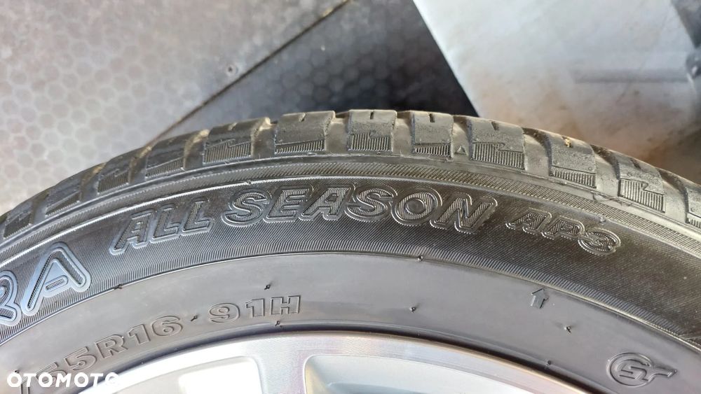 ALUFELGI+OPONY Wielosezonowe 205/55 16  VW Golf VI Touran II Jetta 16' 5X112 ET50 - 13