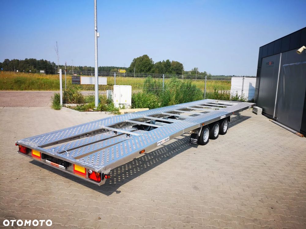 MAZZO DOSTAWA! Laweta aluminiowa 850x204 Masa własna TYLKO 670kg! DMC 3500kg, trzyosiowa, przyczepa na 2 samochody - 8
