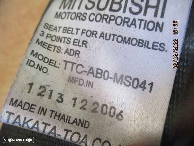 Pre-Tensor TTCAB0MS041 MITSUBISHI L200 2007 4P Te - 3