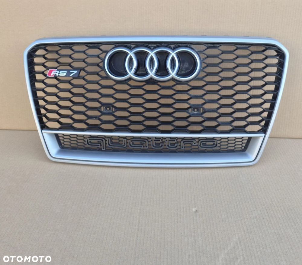 GRILL ATRAPA AUDI RS7 4G8 10-15 ORYGINAŁ - 1