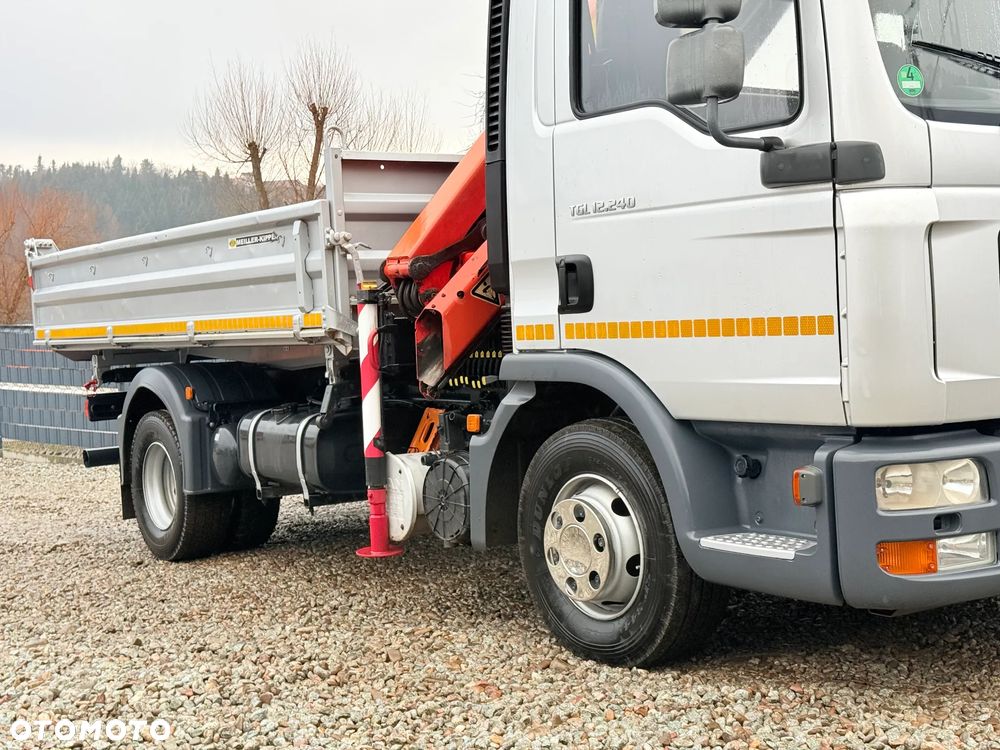 MAN MAN TGL 12-240 Kiper Wywrotka 4x2 Kran PALFINGER PK 12500 BARDZO DOBRY STAN - 26