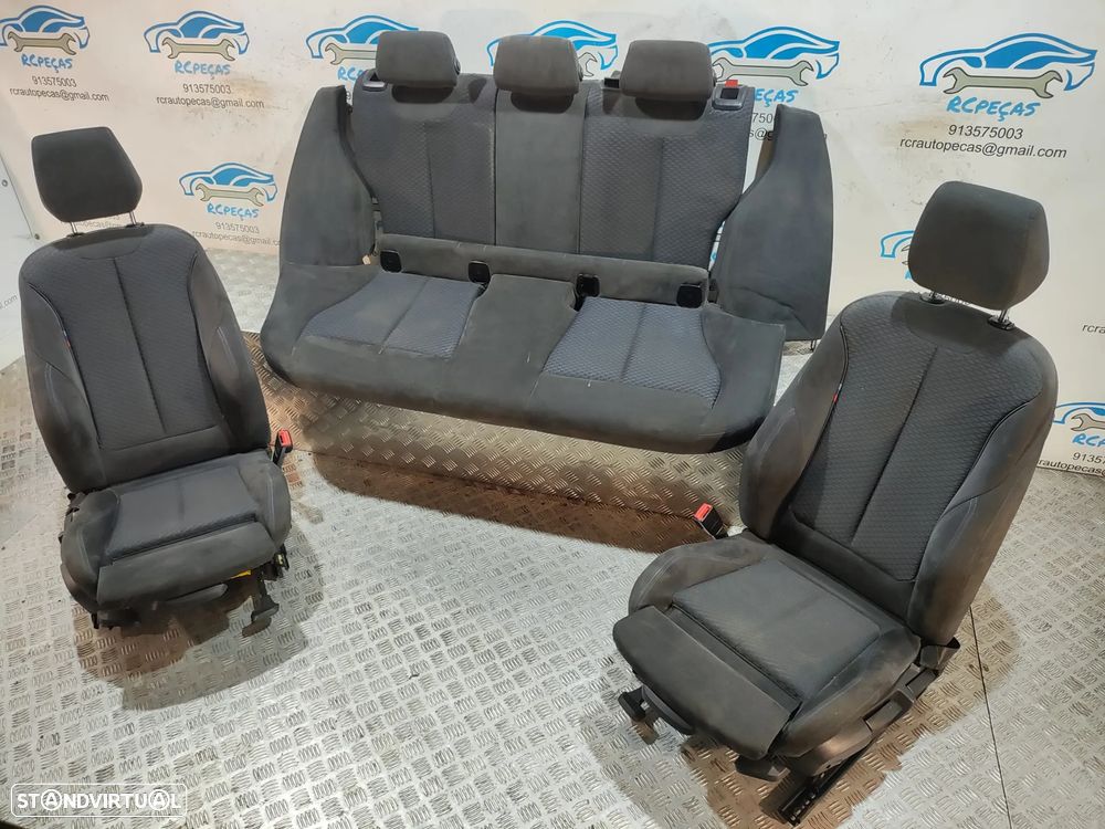 Conjunto bancos em Alcântara BMW Serie 1 F20 Pack M - 2