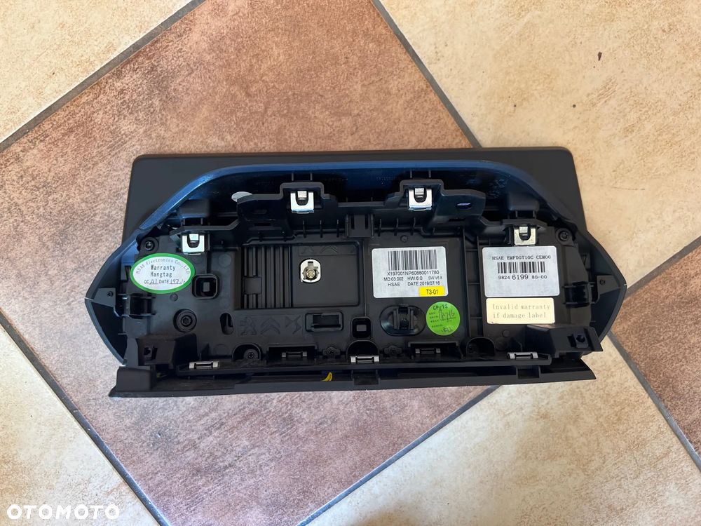 WYŚWIETLACZ NAVI NAWIGACJI PEUGEOT 2008 II 9824619980 - 2