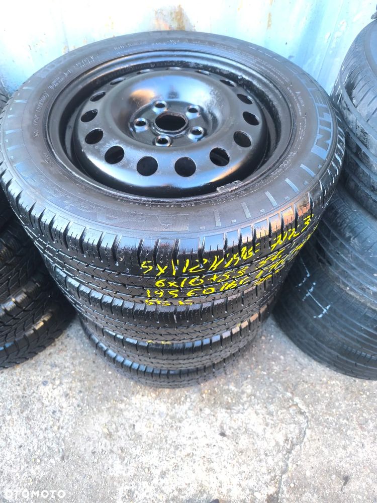 5x112 FELGI Stalowe Stal 16 C 16C Koła Letnie Lato VW 7M3 7M0 SHARAN T4 TRANSPORTER CARAVELLE MULTIVAN SEAT ALHAMBRA 5,5mm 195/60R16C Legnica ALU-RAD - 2
