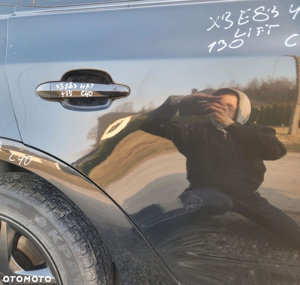 DRZWI PRAWY TYŁ BMW X3 E83 LIFT 475 BLACK SAPPHIRE - 5