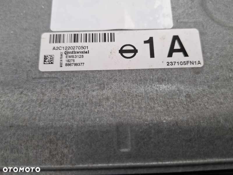 NISSAN MICRA V 5 K14 0.9 B KOMPUTER STEROWNIK SILNIKA 237105FN1A - 3
